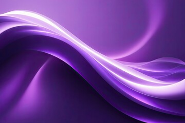 3D Ethereal Purple Background with Abstract Light Waves