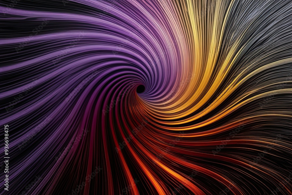 Poster lavender amber and ruby gradient background swirl on black texture design