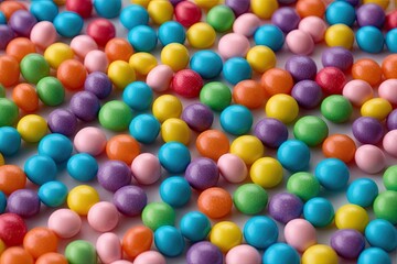 Fototapeta premium Vibrant Assortment of Colorful Candy Drops