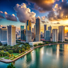 Naklejka premium miami florida