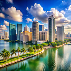 Naklejka premium miami florida