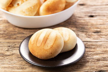 Delicious and nutritious almojabanas or pandebono, a food based on cassava flour and cheese