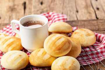Delicious and nutritious almojabanas or pandebono, a food based on cassava flour and cheese