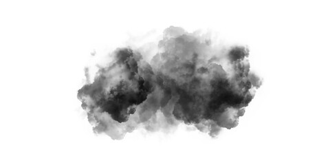 Black clouds. Clouds with transparent background of black color. Halloween overlay, realistic smoke fog overlay. Backgrounds with cloud textures with transparencies © thebeststocker