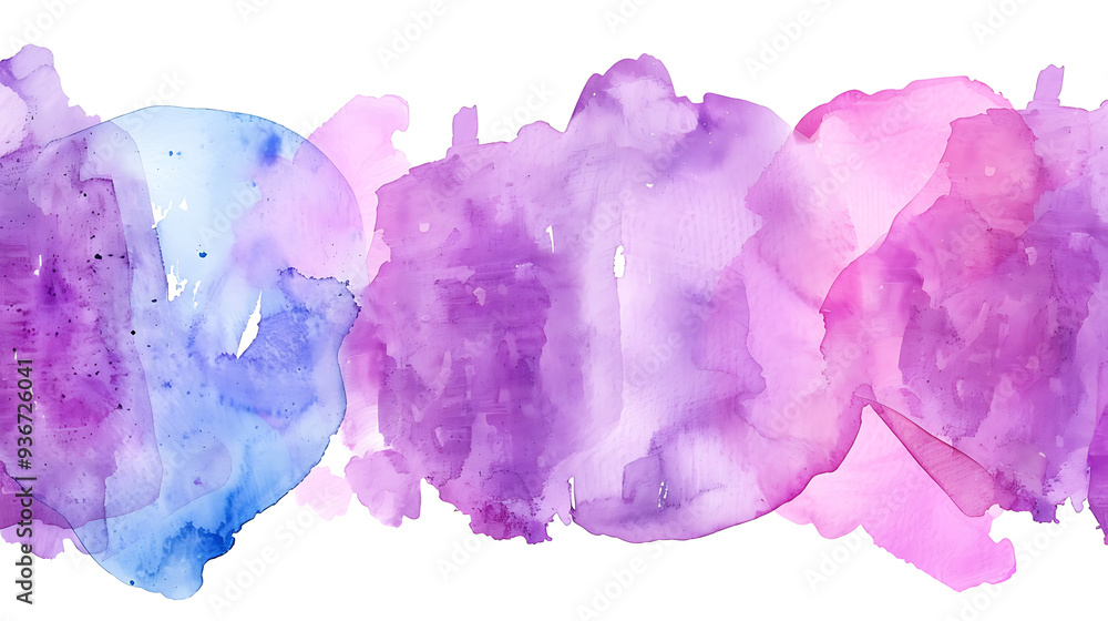 Wall mural lavender harmony: soft watercolor wash