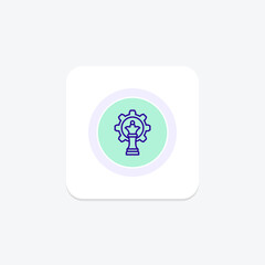 Strategy circle icon , vector, pixel perfect, illustrator file