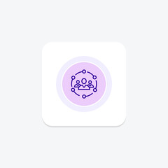 Community circle icon , vector, pixel perfect, illustrator file