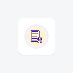 Authenticity circle icon , vector, pixel perfect, illustrator file