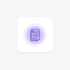 Documents circle icon , vector, pixel perfect, illustrator file