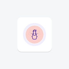 Toning circle icon , vector, pixel perfect, illustrator file