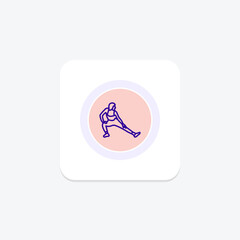 Warm-Up circle icon , vector, pixel perfect, illustrator file