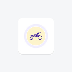 Medicine Ball circle icon , vector, pixel perfect, illustrator file