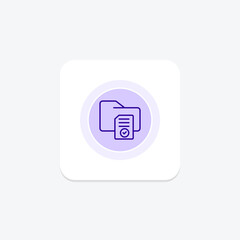 File Access circle icon , vector, pixel perfect, illustrator file