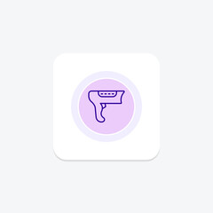 Barcode Machine icon, machine, scanner, logistics, tracking, editable vector, pixel perfect, illustrator ai file