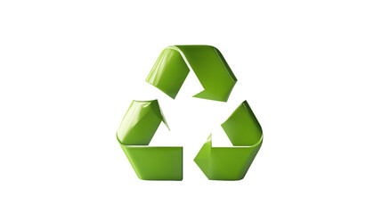 Obraz premium stylish recycle symbol on transparent background