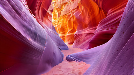 Obraz premium Enchanting Sandstone Canyons with Vibrant Hues