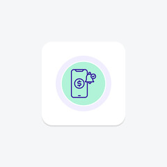 Payment Confirmation circle icon , vector, pixel perfect, illustrator file