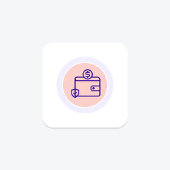 Payment Compliance circle icon , vector, pixel perfect, illustrator file