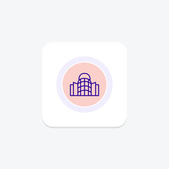 Mall circle icon , vector, pixel perfect, illustrator file