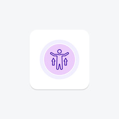 Self Realization circle icon , vector, pixel perfect, illustrator file