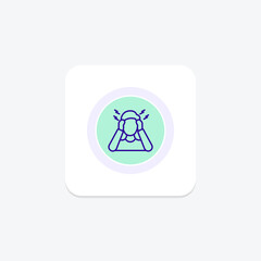 Self Anxiety circle icon , vector, pixel perfect, illustrator file