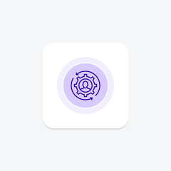 Self Transformation circle icon , vector, pixel perfect, illustrator file