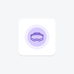 Oculus line icon , vector, pixel perfect, illustrator file