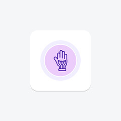 Wired Gloves line icon , vector, pixel perfect, illustrator file