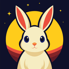 bunny, vector illustration flat 2