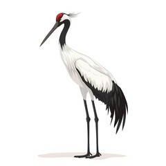 Obraz premium Crane Poison element animal cartoon isolated whitebackground 16:9