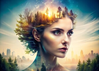 Exploring innovative techniques, combining traditional photographic skills with digital manipulation, creating complex compositions through multiple exposures