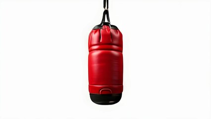punching bag on white background