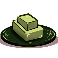 ilustración de postre gelatina.