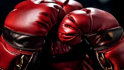 red boxing gloves