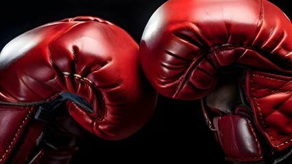 red boxing gloves