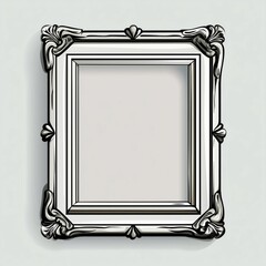 A Beautiful Empty Picture Frame Waiting for Artwork