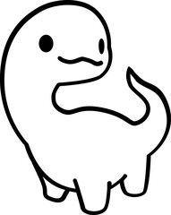 Baby Dinosaur Outline