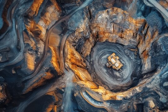 Mining at a mine for lithium, nickel, cobalt, graphite, manganese, alumina, tin, tantalum, magnesium and vanadium. Concept for mining in sensitive areas. 