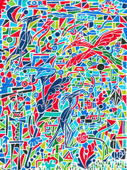 Obraz premium Pássaros com cor livre