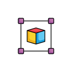 3d Icon icon design with white background stock illustration