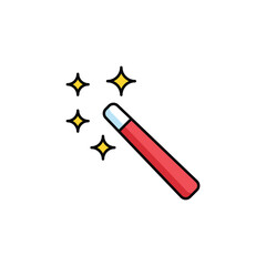 Magic Tool icon design with white background stock illustration