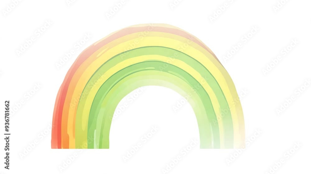 Poster Vibrant Rainbow Gradient on a Simple Background Generative AI