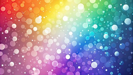Vibrant color gradient background featuring scattered white dots in various sizes, creating a playful, abstract, and modern design element for digital art and design projects.