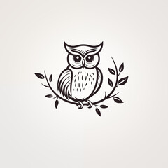 Fototapeta premium Illustration of an Owl 