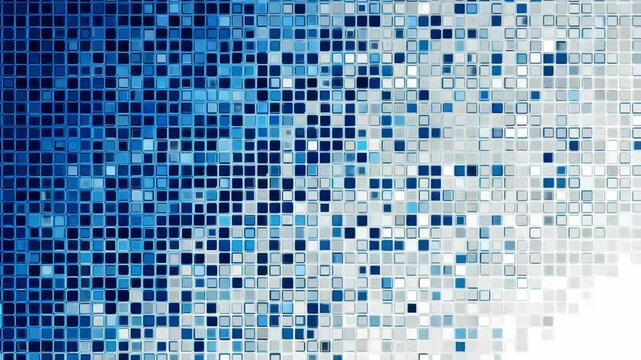 Vibrant blue mosaic tiles creating a stunning visual effect for an artistic background or design inspiration.