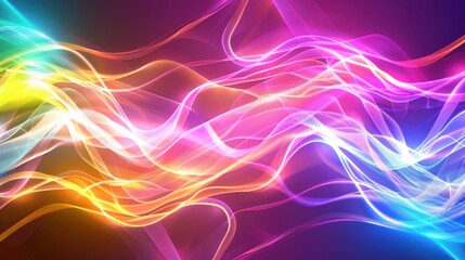Fototapeta premium Abstract Swirls of Vibrant Colors