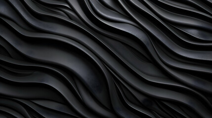 Obraz premium Black Background With Wavy Lines Styl