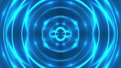 Blue fractal lights. Computer generated 3d render