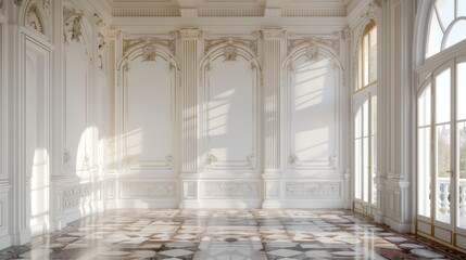 Fototapeta premium Sunlight Streaming Through Ornate Windows