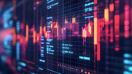 Abstract Digital Data & Network Technology Background